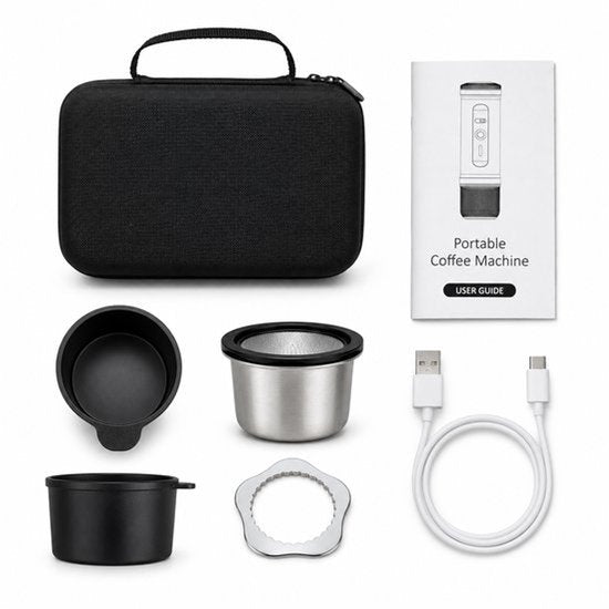 Complete NomadBrew Go wit met accessoires