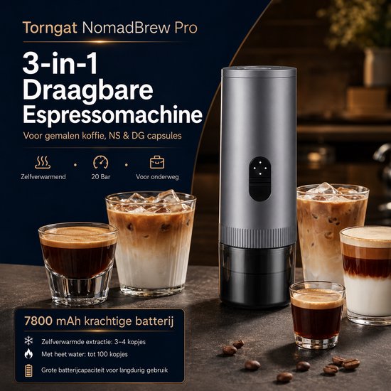 3-in-1 functies van Torngat NomadBrew Pro
