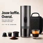 Torngat NomadBrew Pro grijs 3-in-1 draagbare espressomachine met houders