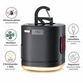 Campinglamp met ventilator en ultrasone functie vooraanzicht